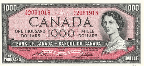 1000 cad usd