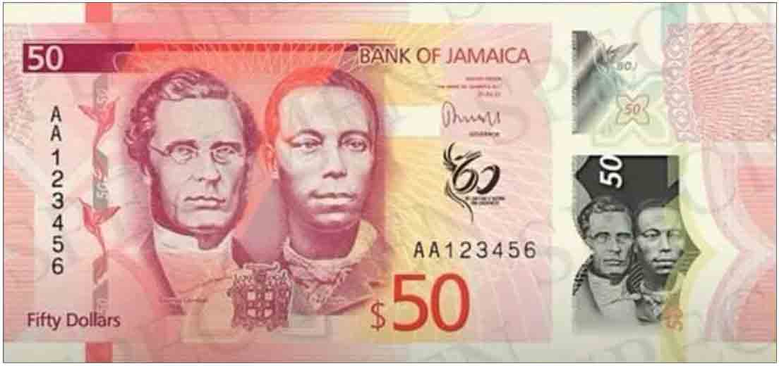 Banknote Jamaica One dollar, $1 Dollar (Sir Alexander Bustamante)