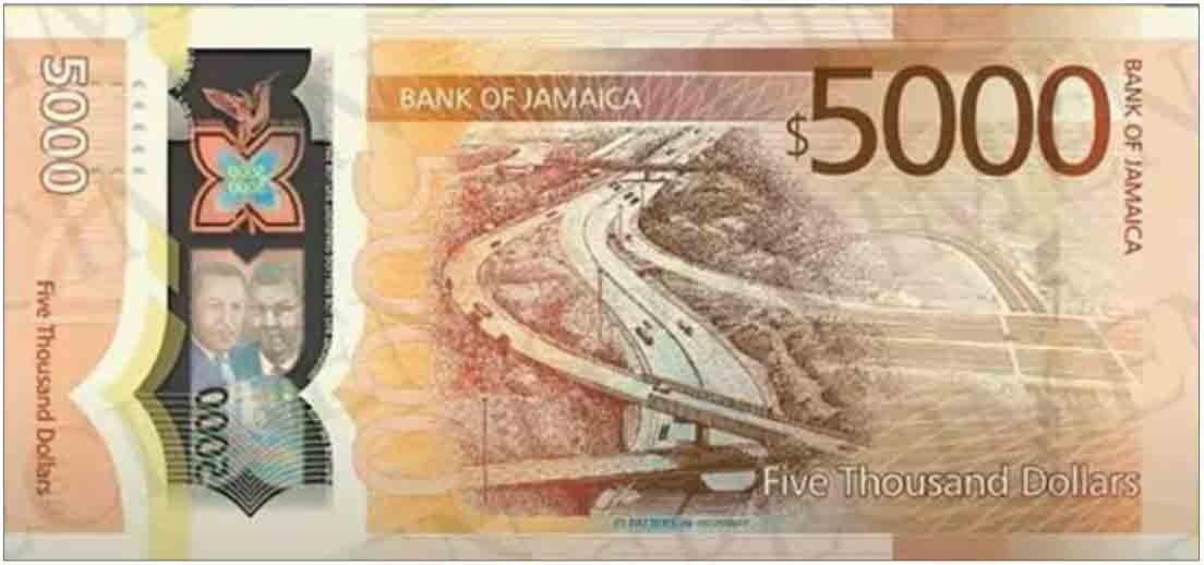 5000 US Dollars (USD) to Jamaican Dollars (JMD) - Currency Converter